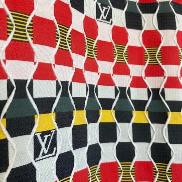 Louis Vuitton Virgil Abloh Shirt Amen Break LV Logo Button Up Mens Size XL Red - Picture 8 of 15